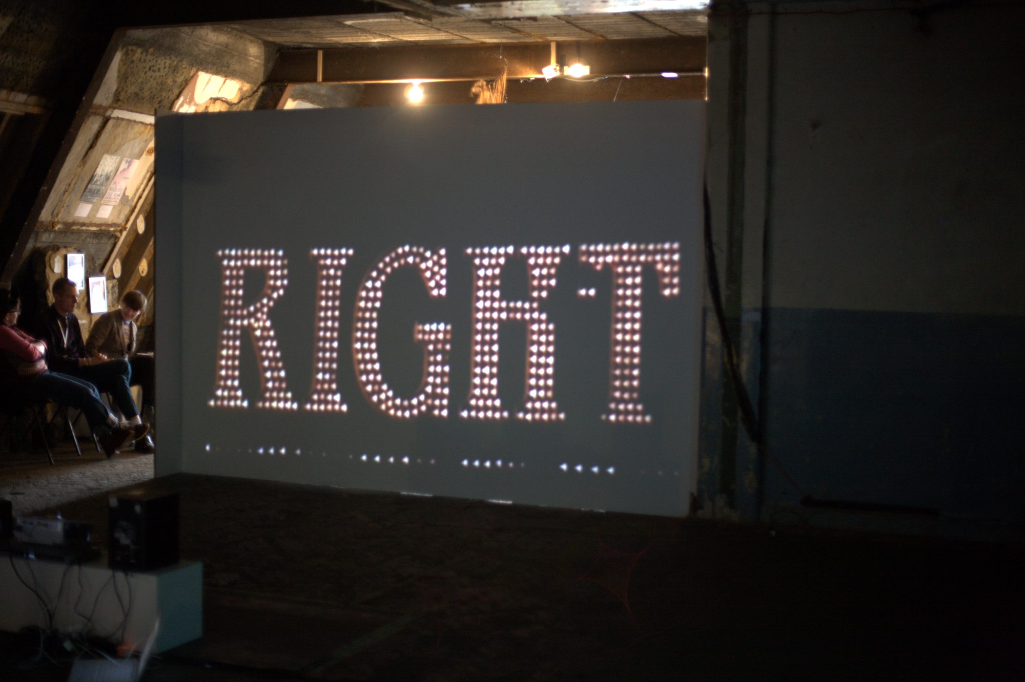 Installation view, Art and Labour, The Bargehouse